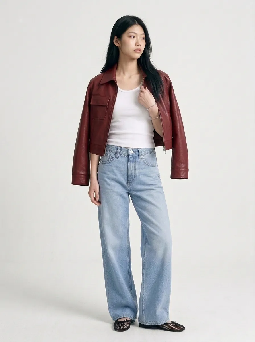 Finished studio model shot of the same garments
