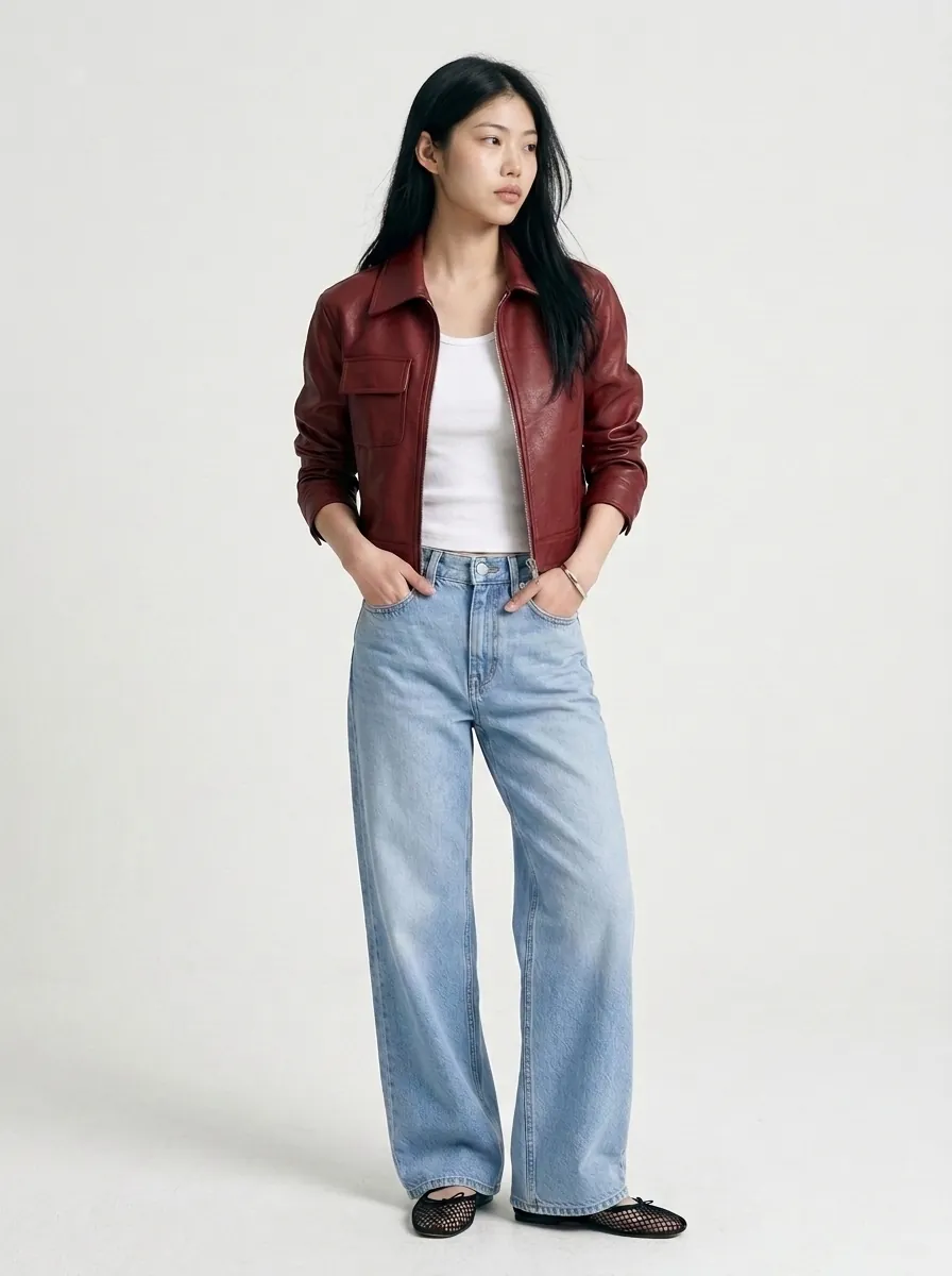 Finished studio model shot of the same garments